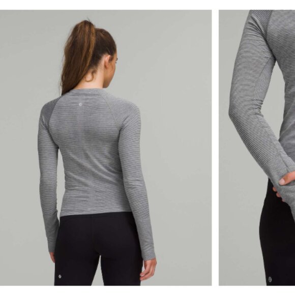 Lululemon Swiftly Tech Long Sleeve Shirt | Black/white | 6 - Picture 1 of 9